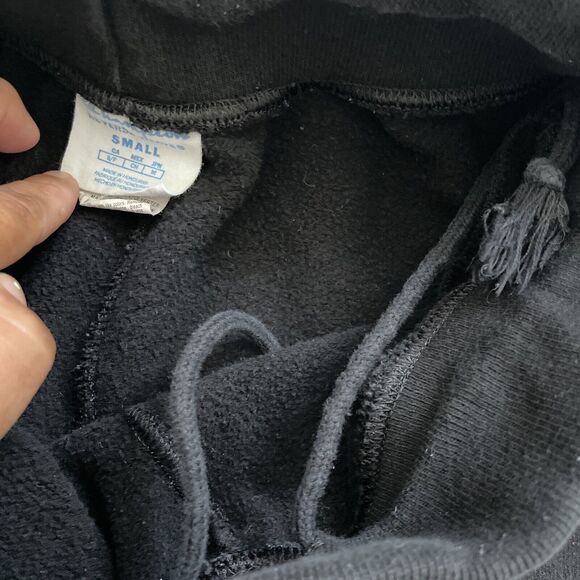 Champion Reverse Weave Jogger Sweatpants Size Small Black Streetwear Y2K 90s 80s - Picture 4 of 12